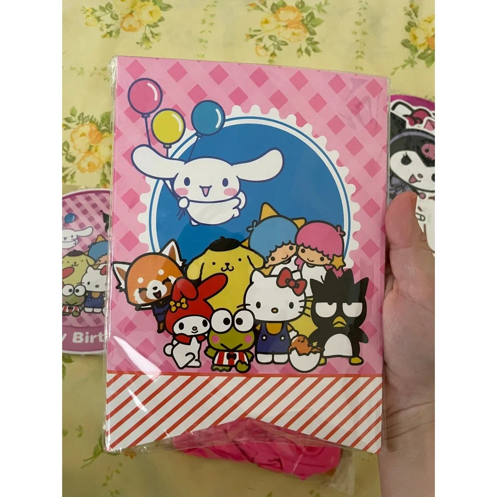 Sanrio Friends Birthday Party Decorations Set Hello Kitty Kuromi Cinnamoroll NEW